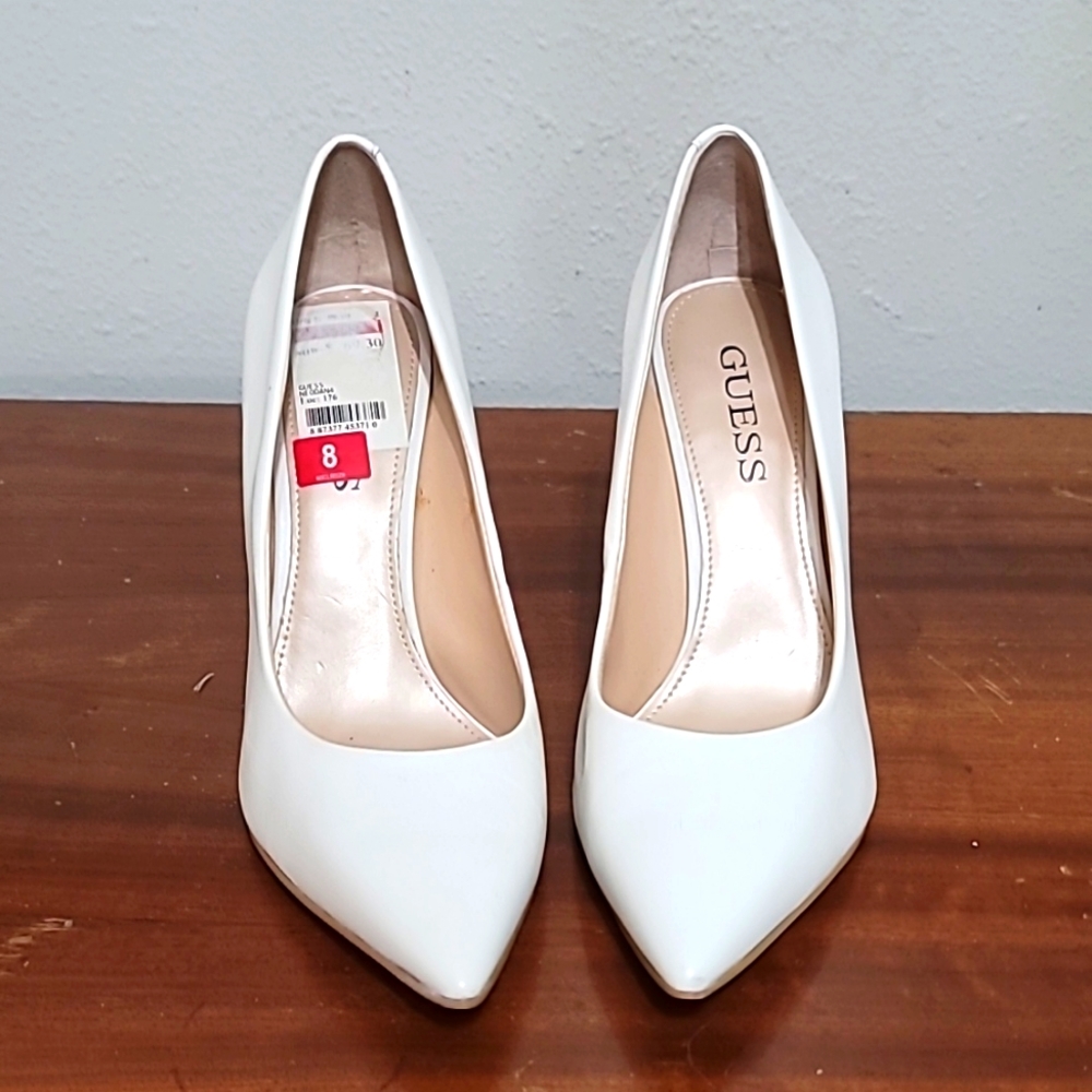 Guess winter white heels